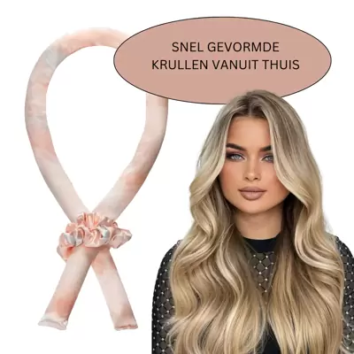 Heatless Curls satijnen haarband - Krullen voor alle haartypes en lengtes 