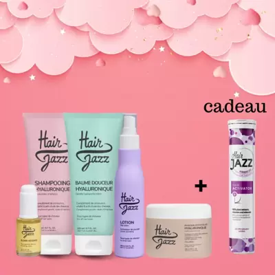HAIR JAZZ set - shampoo, conditioner, lotion, mask, serum en bubble vitamin